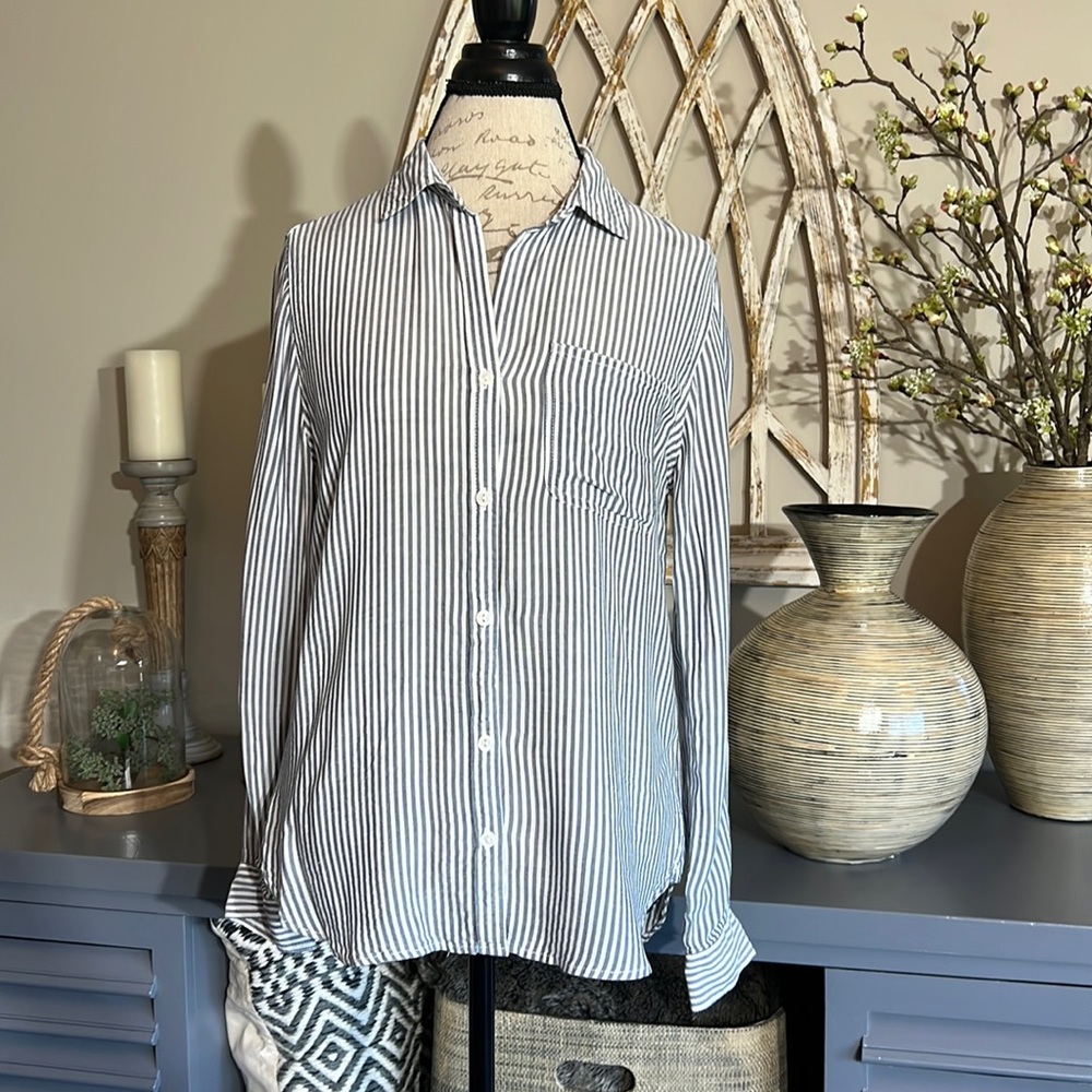 Stripe button down shirt